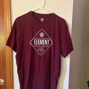 Element Men's Burgundy Short Sleeve Tee